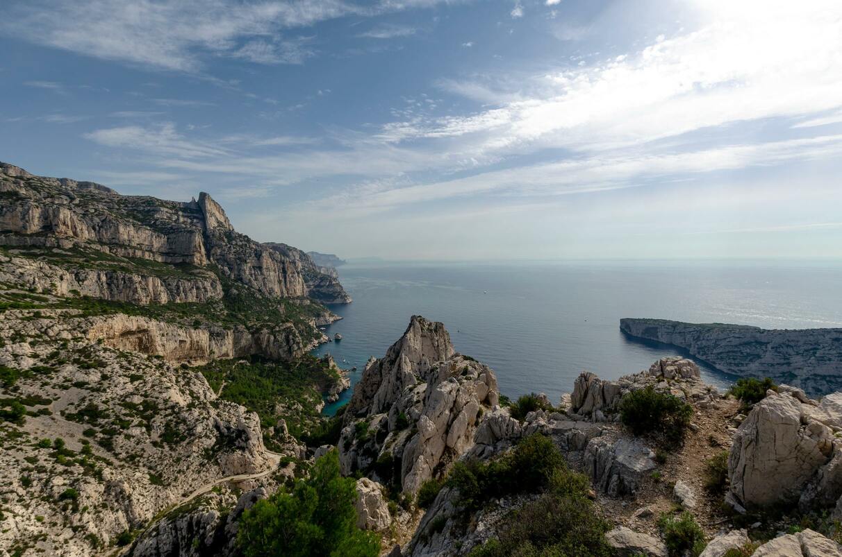 Vue sur la mer des Calanques